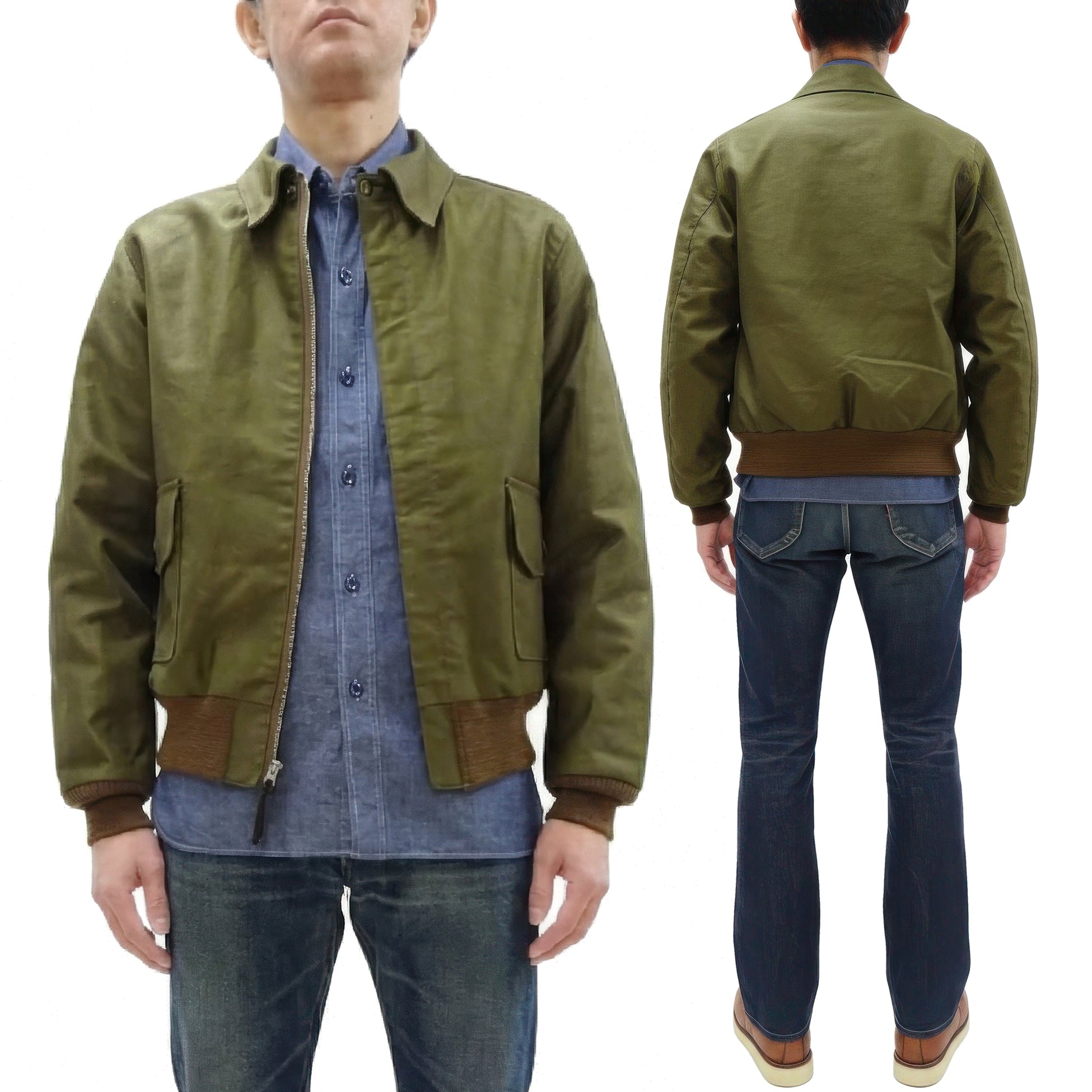 Buzz Rickson Men's Jungle Cloth Flight Jacket - Aviation