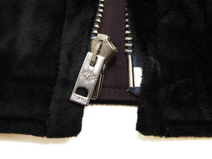Buzz Rickson x KOSHO & CO. Men's Embroidered Souvenir Jacket (U.S.S. Lexington CVA-16 Sukajan) - Cotton Velveteen, Made in Japan (BR15917 119 Black)