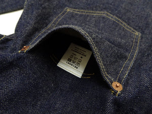 Buzz Rickson's Men's Denim Jacket, World War II Type I Denim Blouse Reproduction, 13.6 oz. Dark Indigo Denim, Made in Japan (BR16041, 421A One-Wash)