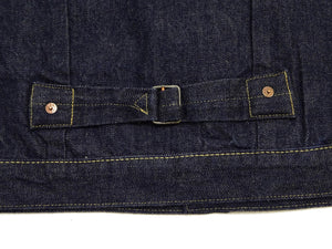 Buzz Rickson's Men's Denim Jacket, World War II Type I Denim Blouse Reproduction, 13.6 oz. Dark Indigo Denim, Made in Japan (BR16041, 421A One-Wash)