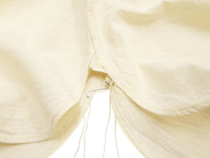 Buzz Rickson's Men's Off-White Chambray Long-Sleeve Work Shirt, Modified 1950s U.S. Navy Utility Shirt Design, Made in Japan (BR25996 105 Ecru-Toned Off-White)