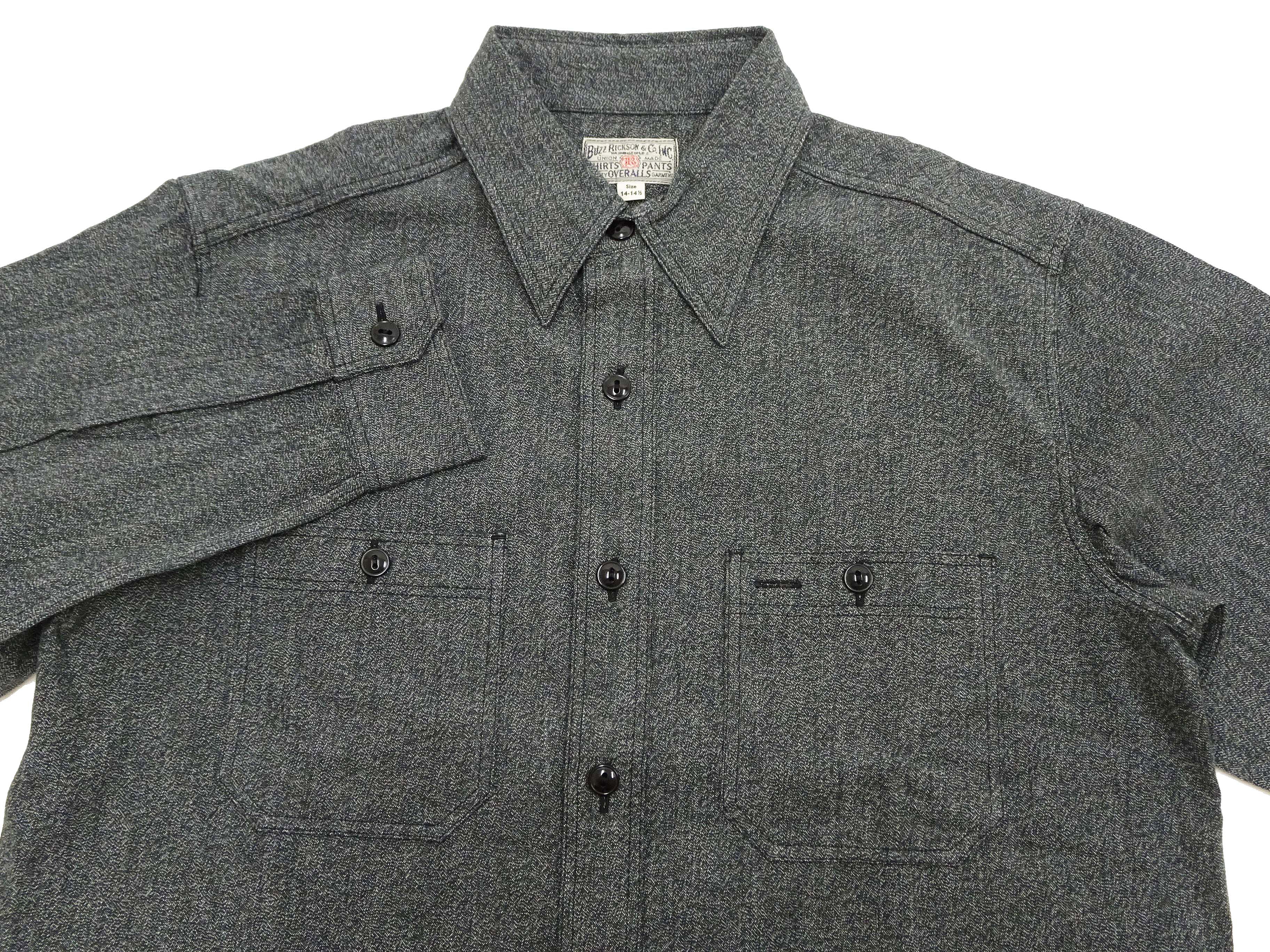 Buzz Rickson Cotton Covert Work Shirt - Men's Casual Vintage-Style