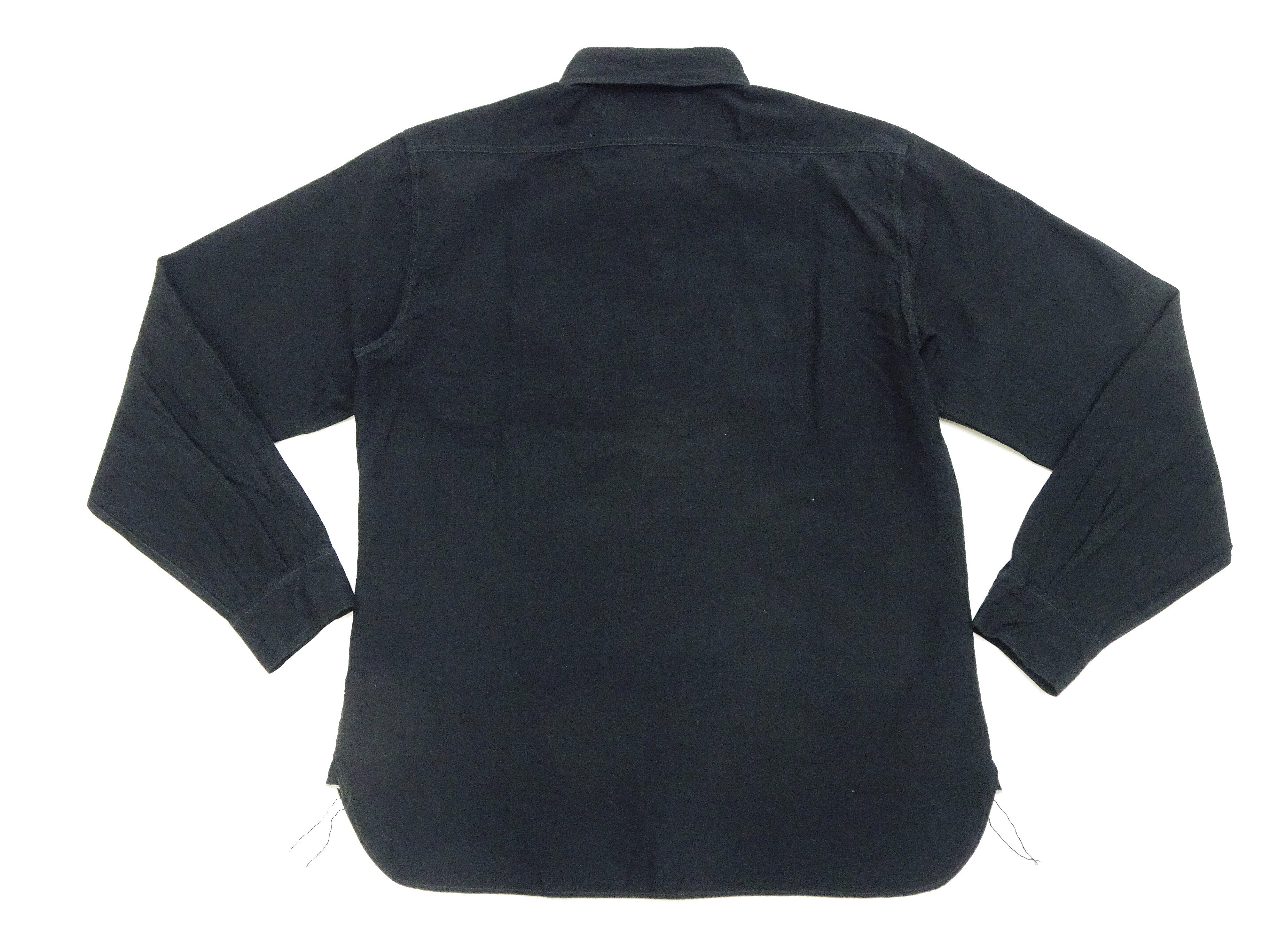 Gibson RUDE GALLERY 長袖シャツ Mサイズ 黒 Buzz Rickson Shirt Men's William Gibson Plain Long Sleeve Chambray
