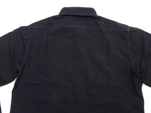 Buzz Rickson's William Gibson Men's Black Chambray Work Shirt, Long-Sleeve Button-Up Shirt, Made in Japan BR29143