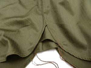Buzz Rickson's Men's Herringbone Work Shirt, High-Density Cotton Long-Sleeve Button-Up Shirt, Made in Japan (BR29390 149 Olive)