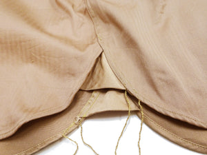 Buzz Rickson's Men's Herringbone Work Shirt, High-Density Cotton Long-Sleeve Button-Up Shirt, Made in Japan (BR29390 133 Beige)