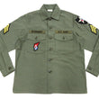 Load image into Gallery viewer, Buzz Rickson Men&#39;s U.S. Army OG-107 Utility Shirt with Patches (Relaxed Fit) - John Lennon Model Reproduction - Made in Japan (BR29586 Olive)
