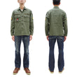 Load image into Gallery viewer, Buzz Rickson Men&#39;s U.S. Army OG-107 Utility Shirt with Patches (Relaxed Fit) - John Lennon Model Reproduction - Made in Japan (BR29586 Olive)
