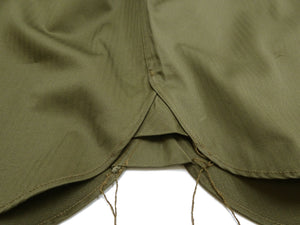 Buzz Rickson Herringbone Work Shirt - Men's Casual Military-Inspired Solid HBT Short-Sleeve Button-Up Shirt BR39530 149) Olive