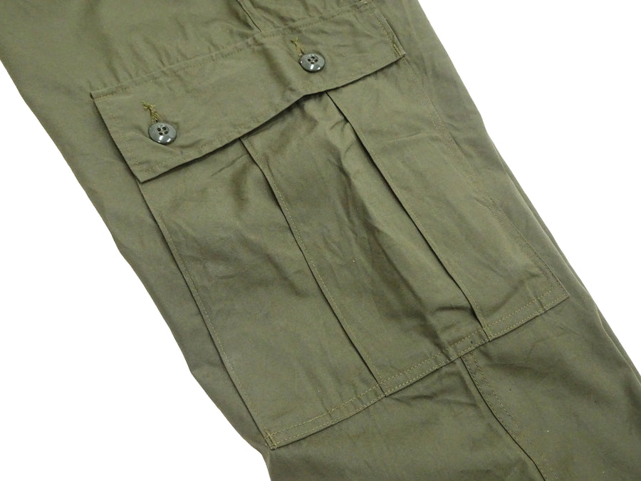 Buzz Rickson Cargo Pants Men's Reproduction of US Army Vietnam Tropical Jungle Trouser BR40927 Olive