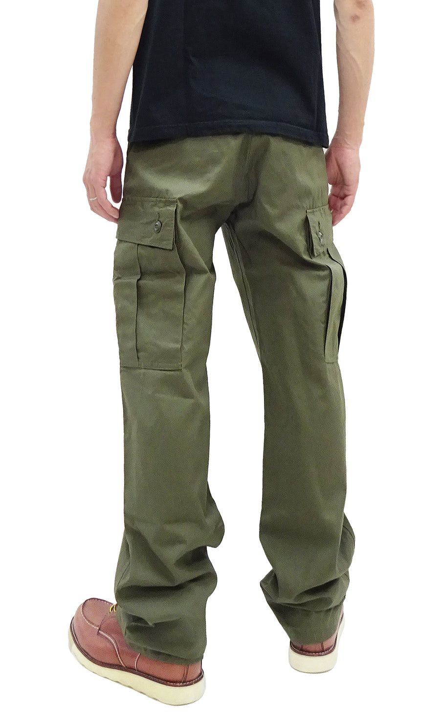 Deconstructed Trouser Mini Skirt with Pockets in Olive