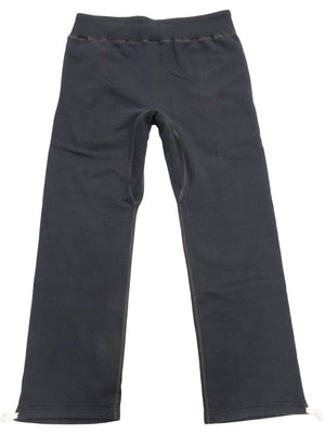 Buzz Rickson's Men's Sweatpants with U.S. Air Force Logo Print, No-Outseam Construction, Drawstring Waist and Hems, Straight-Leg Fit, Made in Japan (BR40973 119 Faded Black)