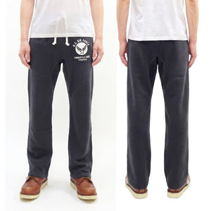 Buzz Rickson's Men's Sweatpants with U.S. Air Force Logo Print, No-Outseam Construction, Drawstring Waist and Hems, Straight-Leg Fit, Made in Japan (BR40973 119 Faded Black)