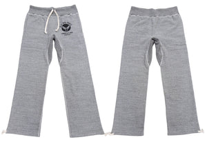Buzz Rickson's Men's Sweatpants with U.S. Air Force Logo Print, No-Outseam Construction, Drawstring Waist and Hems, Straight-Leg Fit, Made in Japan (BR40973 113 Heather Gray)