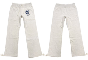 Buzz Rickson's Men's Sweatpants with U.S. Air Force Logo Print, No-Outseam Construction, Drawstring Waist and Hems, Straight-Leg Fit, Made in Japan (BR40973 131 Oatmeal)