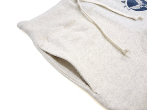 Buzz Rickson's Men's Sweatpants with U.S. Air Force Logo Print, No-Outseam Construction, Drawstring Waist and Hems, Straight-Leg Fit, Made in Japan (BR40973 131 Oatmeal)