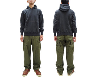Buzz Rickson Cargo Pants with Loose-Fit Straight Wide-Leg Men's Reproduction of US Army Vietnam Tropical Jungle Trouser BR42500 Olive