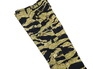 Buzz Rickson Cargo Pants Men's Relaxed-Fit U.S. Military Gold Tiger Stripr Camouflage Trousers BR42502