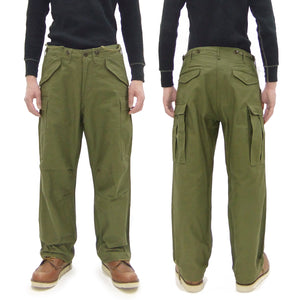 Buzz Rickson Baggy Cargo Pants Men's Reproduction of US Army Korean War M-1951 Field Trousers BR42529 Olive