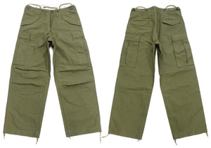 Buzz Rickson Baggy Cargo Pants Men's Reproduction of US Army Korean War M-1951 Field Trousers BR42529 Olive