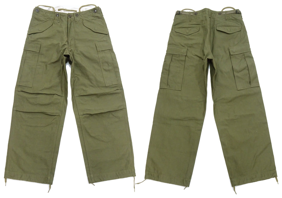 Buzz Rickson Baggy Cargo Pants Men's Reproduction of US Army Korean War M-1951 Field Trousers BR42529 Olive