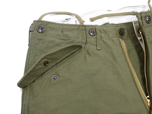 Buzz Rickson Baggy Cargo Pants Men's Reproduction of US Army Korean War M-1951 Field Trousers BR42529 Olive