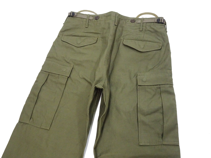 Buzz Rickson Baggy Cargo Pants Men's Reproduction of US Army Korean War M-1951 Field Trousers BR42529 Olive