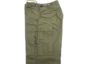 Buzz Rickson Baggy Cargo Pants Men's Reproduction of US Army Korean War M-1951 Field Trousers BR42529 Olive