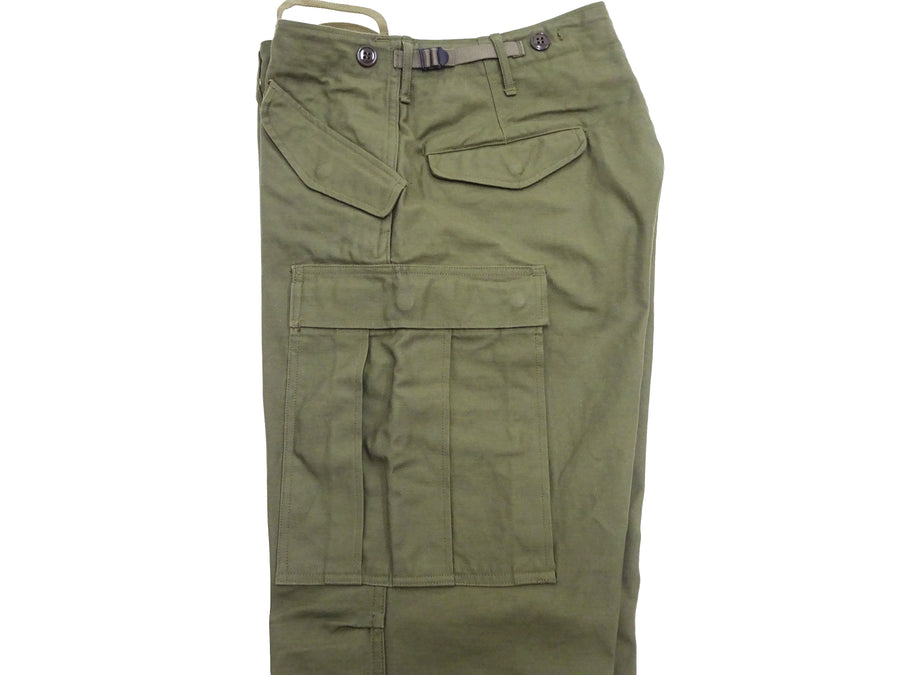 Buzz Rickson Baggy Cargo Pants Men's Reproduction of US Army Korean War M-1951 Field Trousers BR42529 Olive