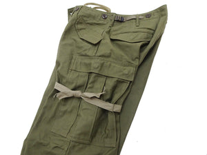 Buzz Rickson Baggy Cargo Pants Men's Reproduction of US Army Korean War M-1951 Field Trousers BR42529 Olive