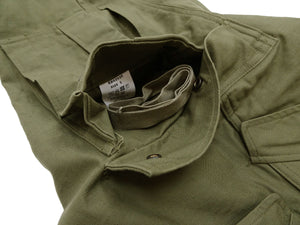 Buzz Rickson Baggy Cargo Pants Men's Reproduction of US Army Korean War M-1951 Field Trousers BR42529 Olive