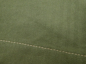 Buzz Rickson Herringbone Pants Men's Baggy Straight, Button Fly, Olive - U.S. Marine Corps M-1941 Utility Trousers Repro