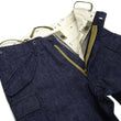 Load image into Gallery viewer, Buzz Rickson Men&#39;s Denim M-51 Field Trousers - Military-Inspired Baggy Cargo Pants in Indigo Denim - Made in Japan (BR42586 421A One Wash)
