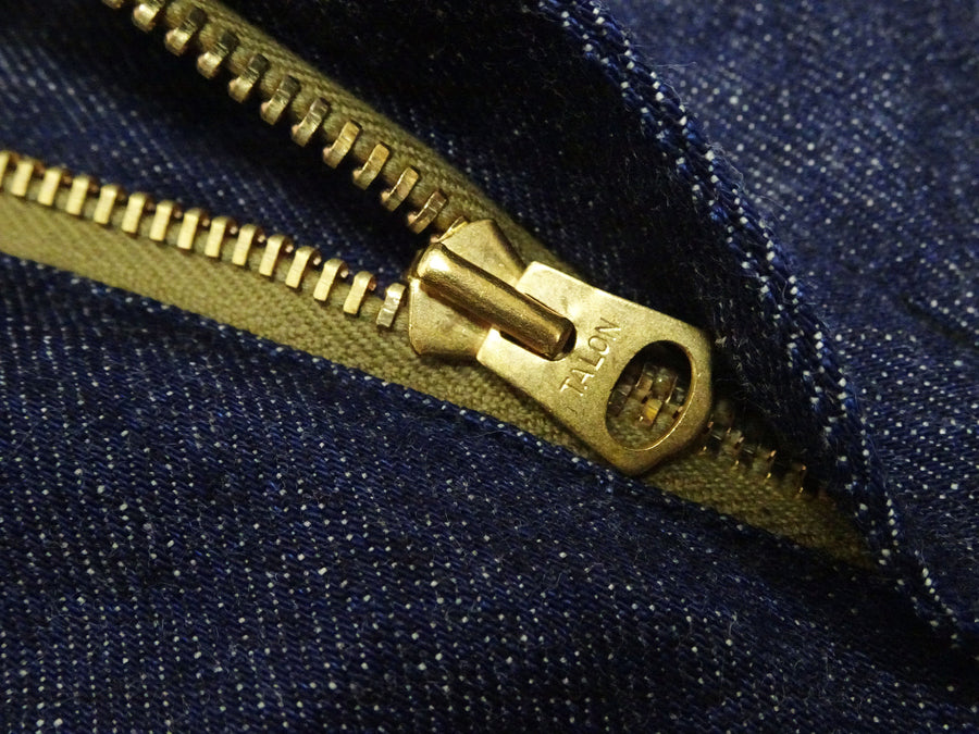 Buzz Rickson Men's Denim M-51 Field Trousers - Military-Inspired Baggy Cargo Pants in Indigo Denim - Made in Japan (BR42586 421A One Wash)