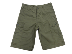 Buzz Rickson Men's Cargo Shorts - Reproduction of Civilian Reinterpretation of U.S. Army Vietnam Tropical Jungle Fatigue Trousers BR52550 Olive