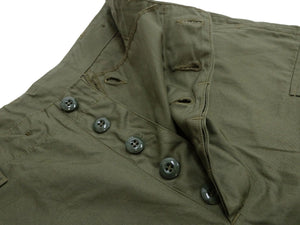 Buzz Rickson Men's Cargo Shorts - Reproduction of Civilian Reinterpretation of U.S. Army Vietnam Tropical Jungle Fatigue Trousers BR52550 Olive