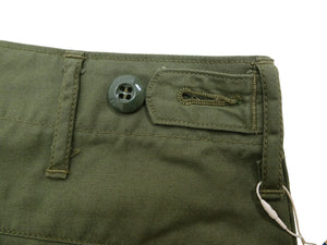 Buzz Rickson Men's Cargo Shorts - Reproduction of Civilian Reinterpretation of U.S. Army Vietnam Tropical Jungle Fatigue Trousers BR52550 Olive