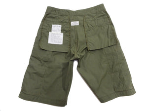 Buzz Rickson Men's Cargo Shorts - Reproduction of Civilian Reinterpretation of U.S. Army Vietnam Tropical Jungle Fatigue Trousers BR52550 Olive
