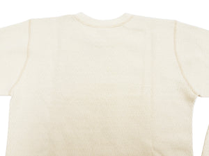 Buzz Rickson Waffle-Knit Thermal T-Shirt Men's Casual Long Sleeve Plain Crew Neck Waffle Tee BR63755 109 Natural