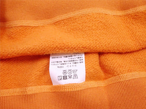 Buzz Rickson's Men's Set-In Crew Neck Sweatshirt, Tubular Body, V-Gusset, 100% Cotton Brushed-Back Fleece, Made in Japan (BR65622 159 Orange)