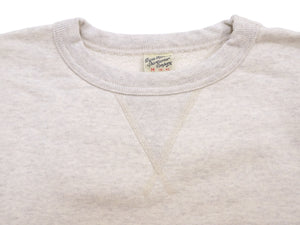 Buzz Rickson's Men's Set-In Crew Neck Sweatshirt, Tubular Body, V-Gusset, 100% Cotton Brushed-Back Fleece, Made in Japan (BR65622 131 Oatmeal)