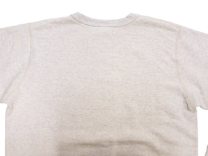 Buzz Rickson's Men's Set-In Crew Neck Sweatshirt, Tubular Body, V-Gusset, 100% Cotton Brushed-Back Fleece, Made in Japan (BR65622 131 Oatmeal)