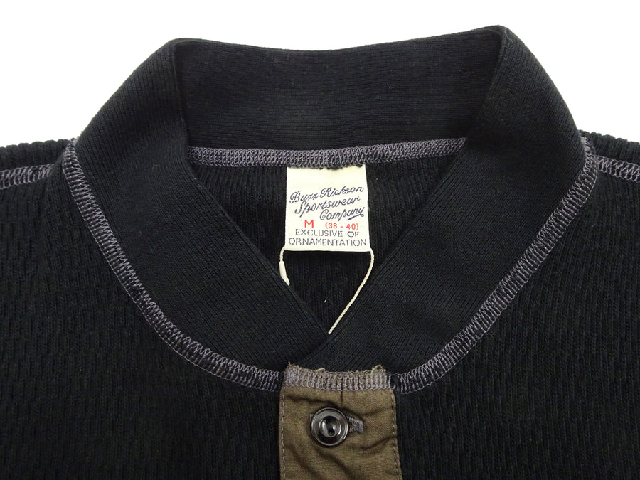 Buzz Rickson Waffle-Knit Thermal Henley T-Shirt Men's Long Sleeve Plai –  RODEO-JAPAN Pine-Avenue Clothes shop