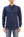 Buzz Rickson's Men's Vintage-Inspired Long-Sleeve Thermal Henley T-Shirt, 100% Cotton Waffle Knit, Three-Button Placket, Four-Needle Flatseams, Made in Japan (BR68130 128 Navy)