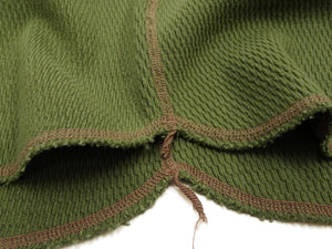 Buzz Rickson's Men's Vintage-Inspired Long-Sleeve Thermal Henley T-Shirt, 100% Cotton Waffle Knit, Three-Button Placket, Four-Needle Flatseams, Made in Japan (BR68130 149 Olive)