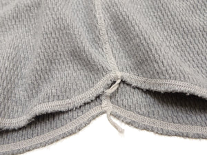 Buzz Rickson's Men's Vintage-Inspired Long-Sleeve Thermal Henley T-Shirt, 100% Cotton Waffle Knit, Three-Button Placket, Four-Needle Flatseams, Made in Japan (BR68130 113 Heather Gray)