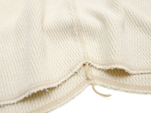 Buzz Rickson's Men's Vintage-Inspired Long-Sleeve Thermal Henley T-Shirt, 100% Cotton Waffle Knit, Three-Button Placket, Four-Needle Flatseams, Made in Japan (BR68130 109 Natural)