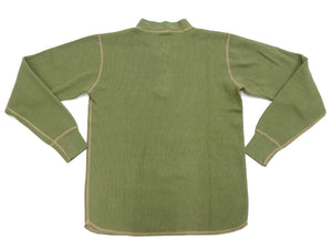 Buzz Rickson Waffle-Knit Thermal Henley T-Shirt Men's Long Sleeve