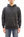Buzz Rickson's Men's Plain Pullover Hoodie, Medium-Weight Brushed-Back Cotton Hooded Sweatshirt, Tubular Body, Made in Japan (BR68914 Faded Black)