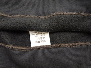 Buzz Rickson's Men's Plain Pullover Hoodie, Medium-Weight Brushed-Back Cotton Hooded Sweatshirt, Tubular Body, Made in Japan (BR68914 Faded Black)
